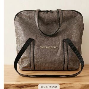 Victoria’s Secret Gold Sparkle Duffel Bag – Large